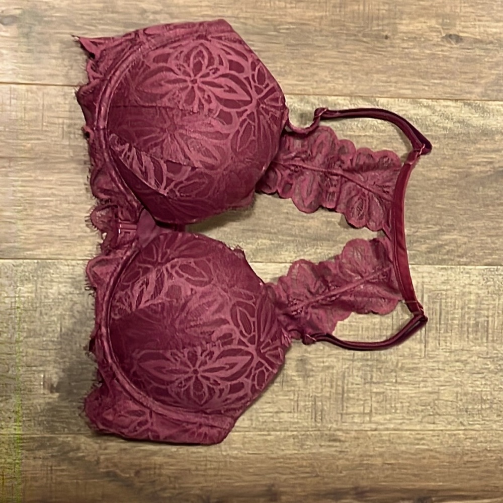 Pink Date Racerback push-up bra 34D